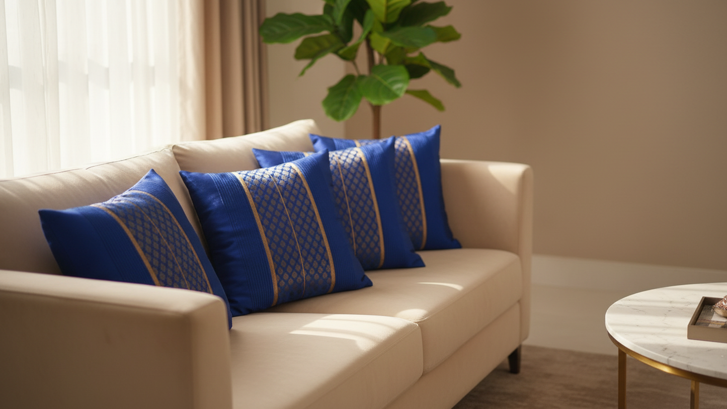 16x16 CUSHION COVER - SILK BROCADE | SET OF 5