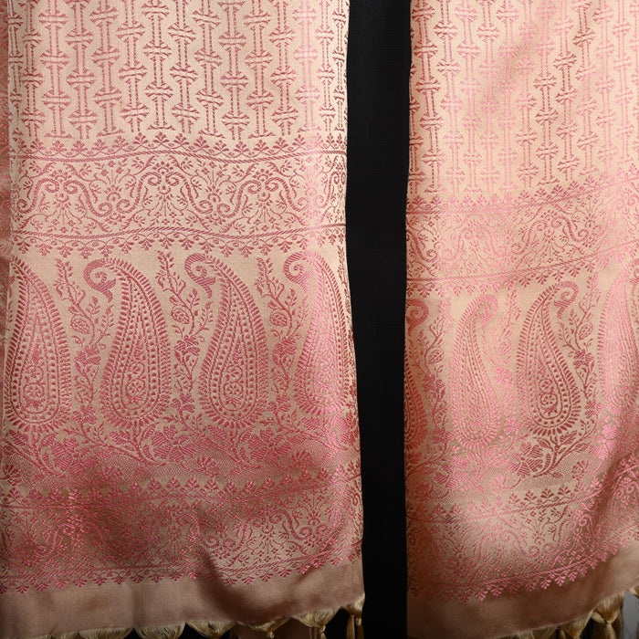 Peach Mist Elegance Octavia Design Silk Stole