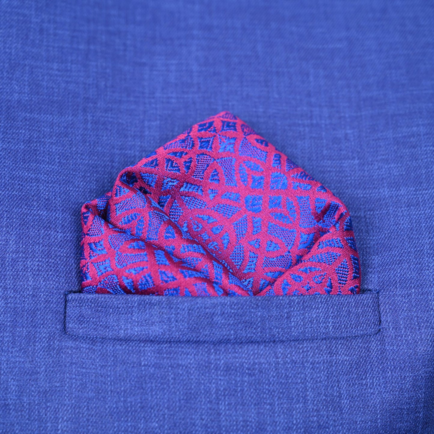 TWO COLOR SILK POCKET SQUARE | SINGLE