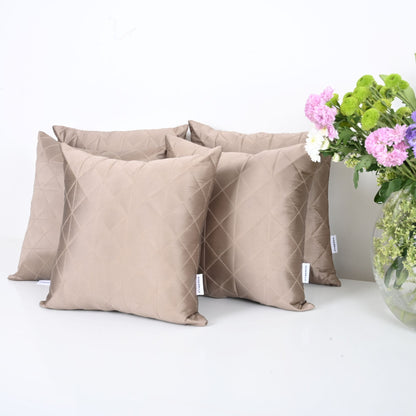 CUSHION COVER - QUILTED CROSSED DESIGN | SET OF 5