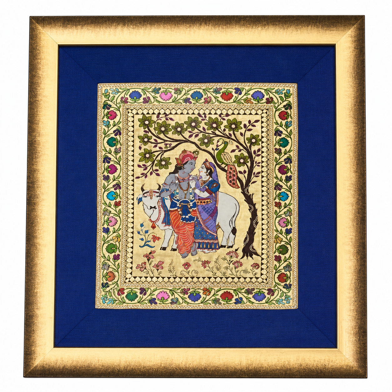 SILK TAPESTRY - RADHA & KRISHNA