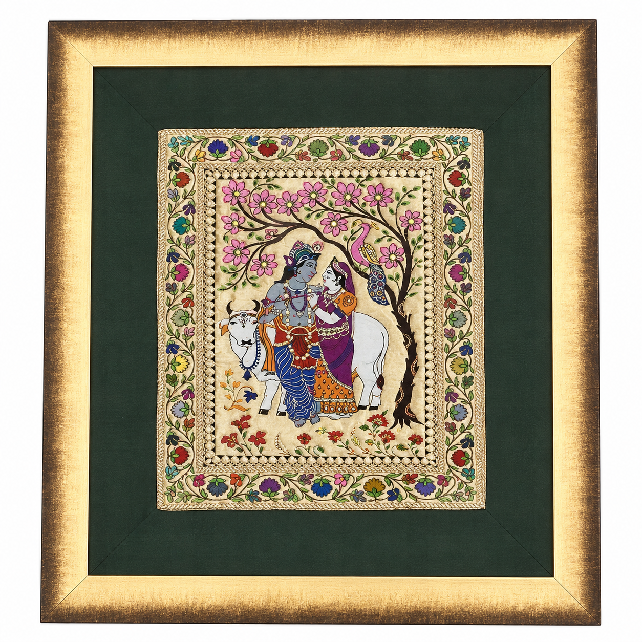 SILK TAPESTRY - RADHA & KRISHNA
