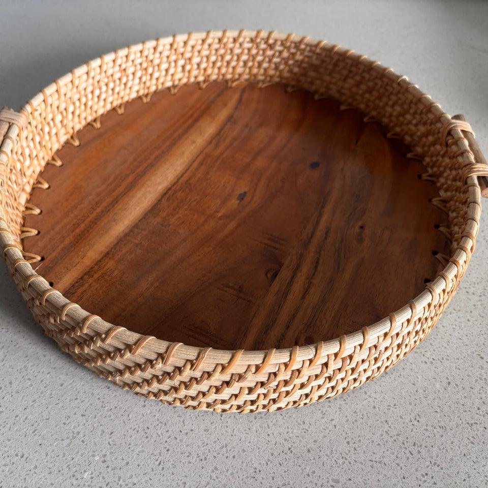 Wild Wood Round Tray