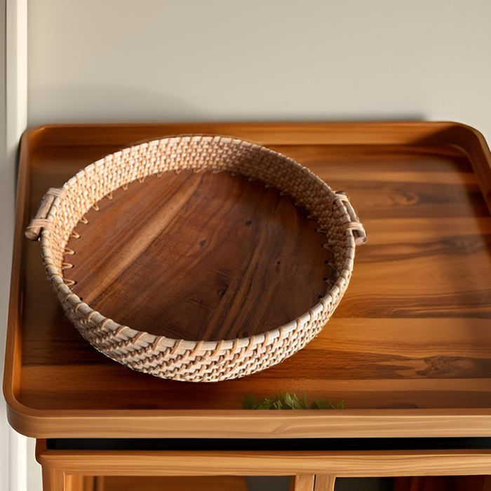 Wild Wood Round Tray
