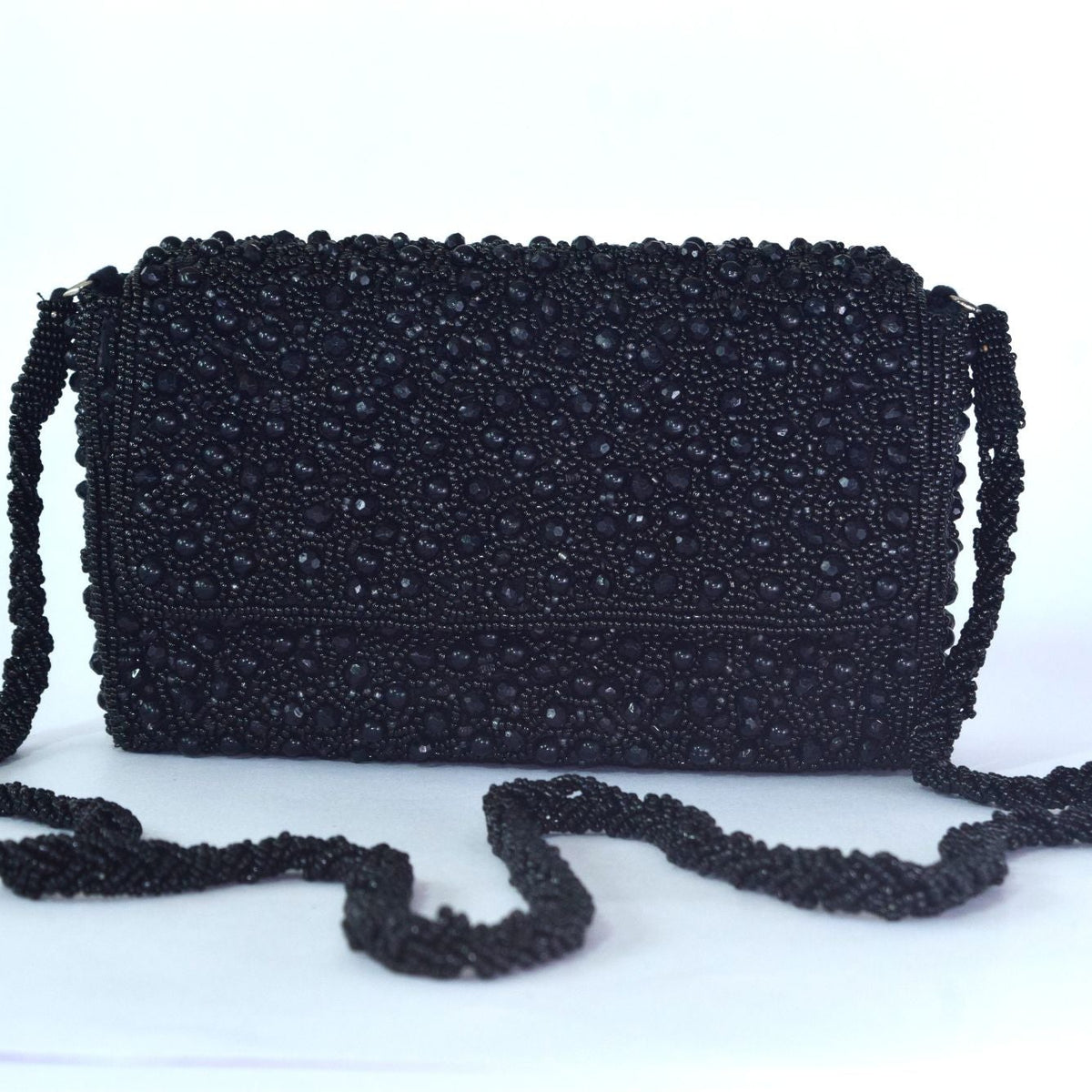 Black Moonlit Black Clutch for Women