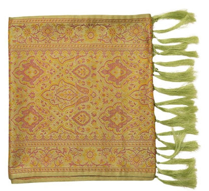 Handwoven Silk Men’s Scarf with Tassels – Premium Soft Fabric